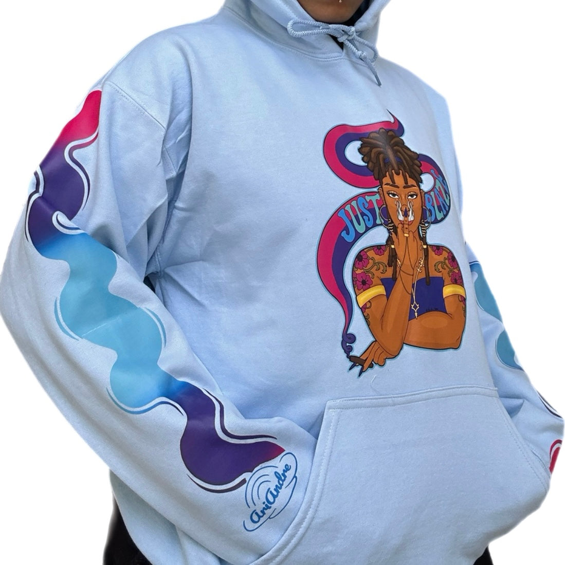 Just Blaze Blue Hoodie