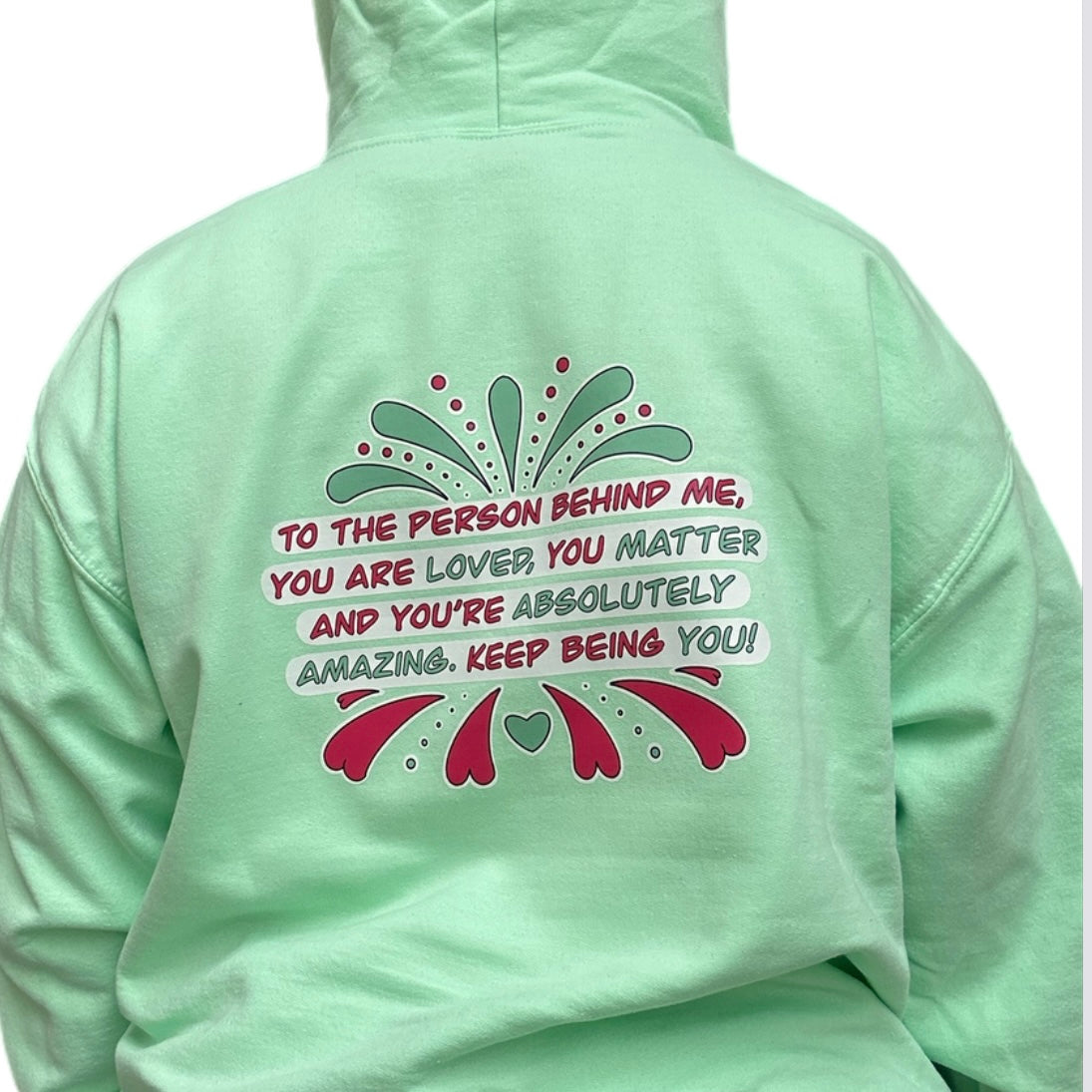 Spread Love Pink Hoodie