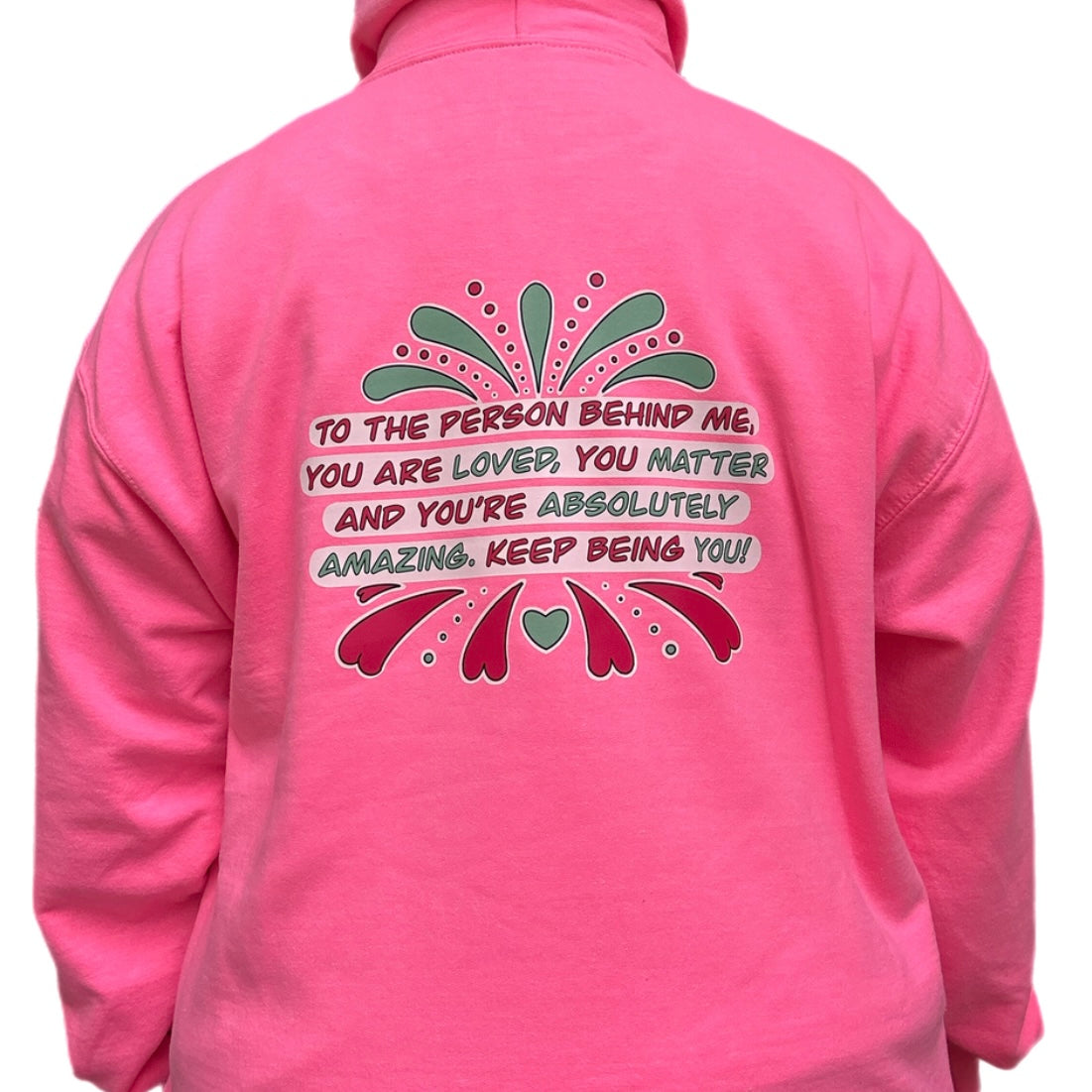 Spread Love Pink Hoodie