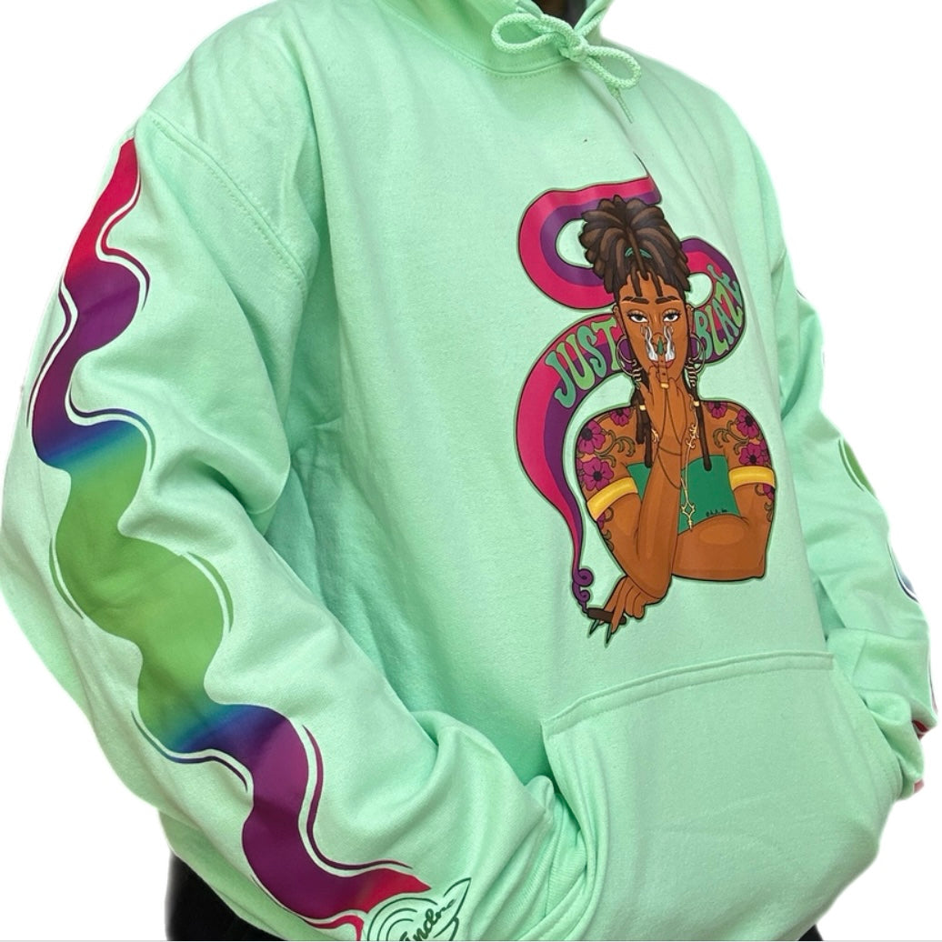 Just Blaze Green Hoodie