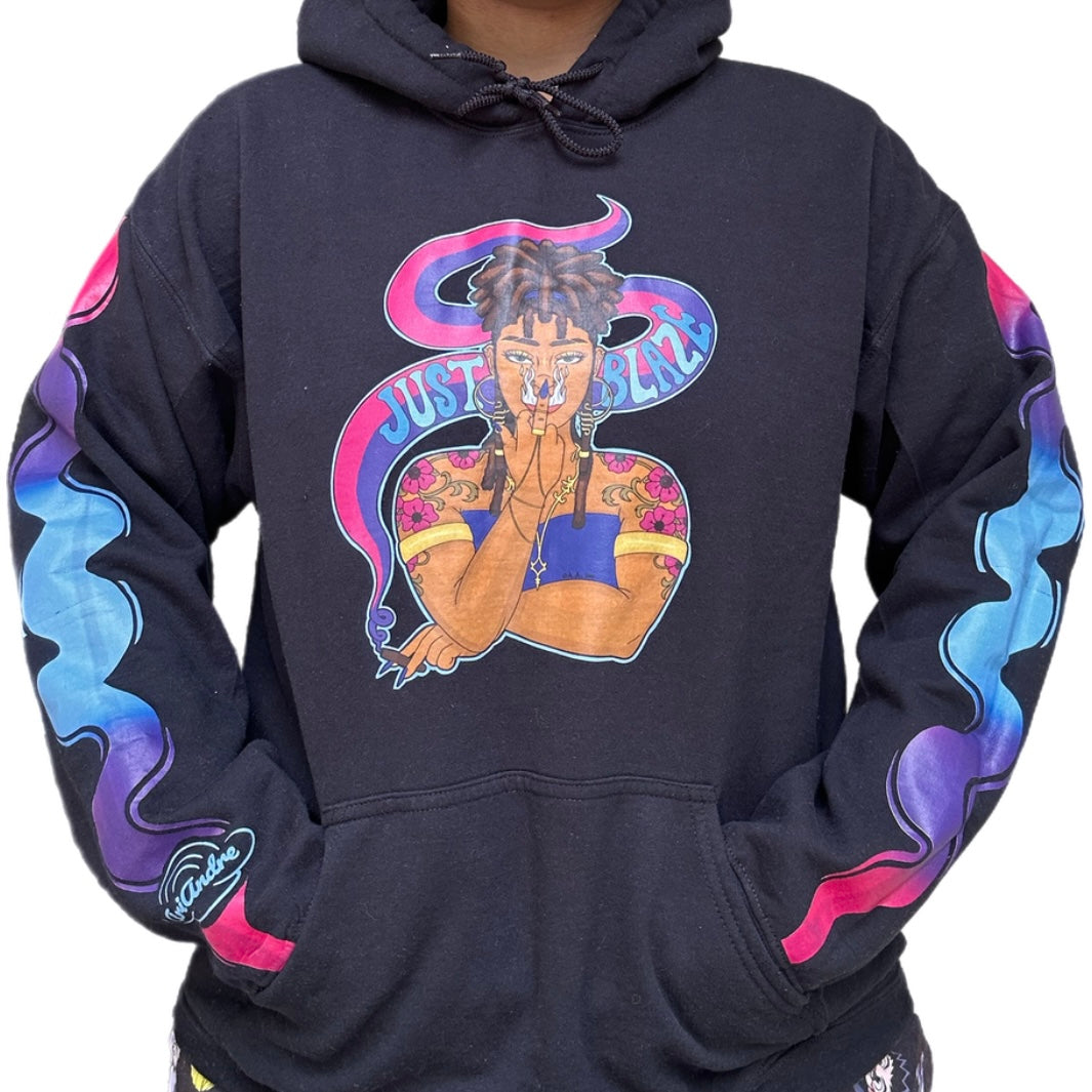Just Blaze Blue Hoodie