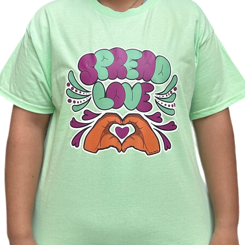 Spread Love Purple Shirt