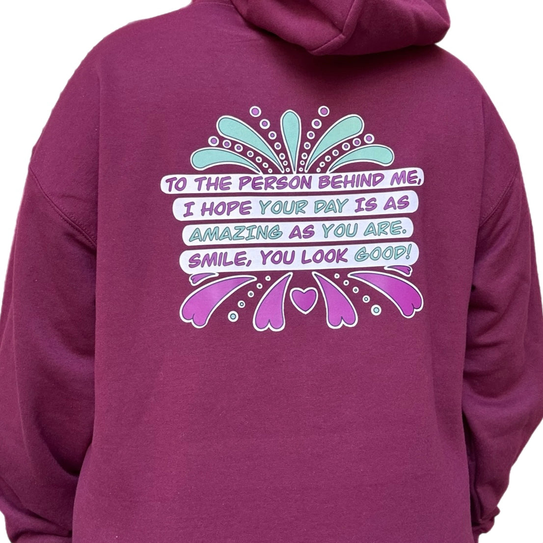 Spread Love Purple Hoodie