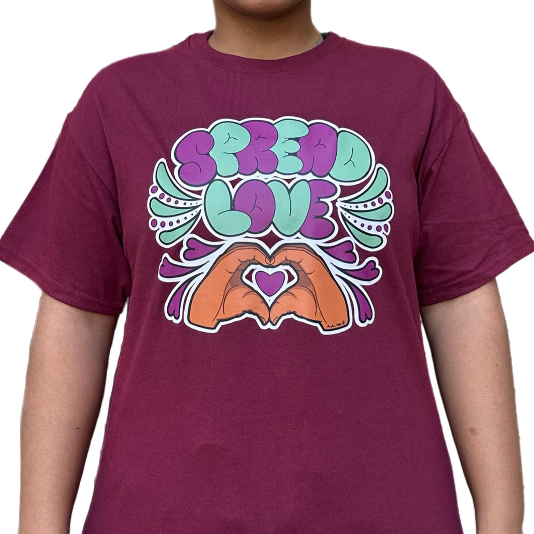 Spread Love Purple Shirt