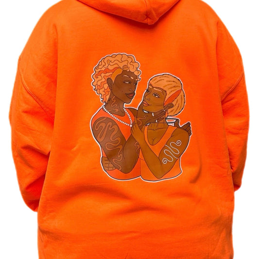Kiss Me I’m Gay - Orange Hoodie