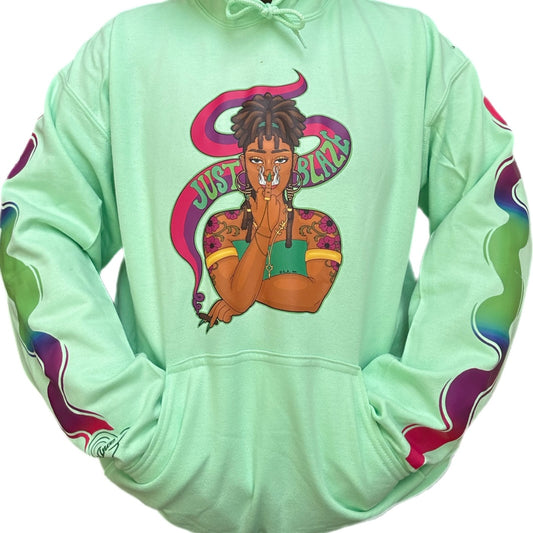 Just Blaze Green Hoodie