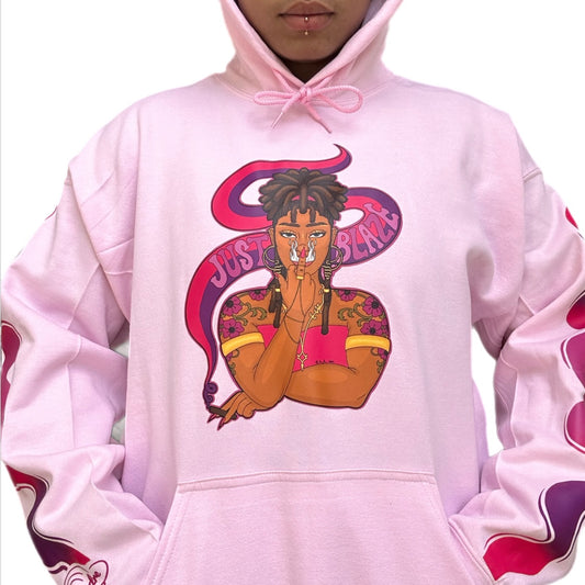 Just Blaze Pink Hoodie