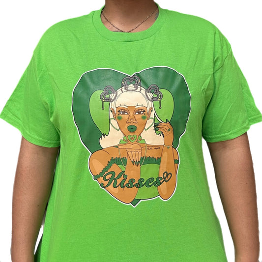 Kisses Shirt Green