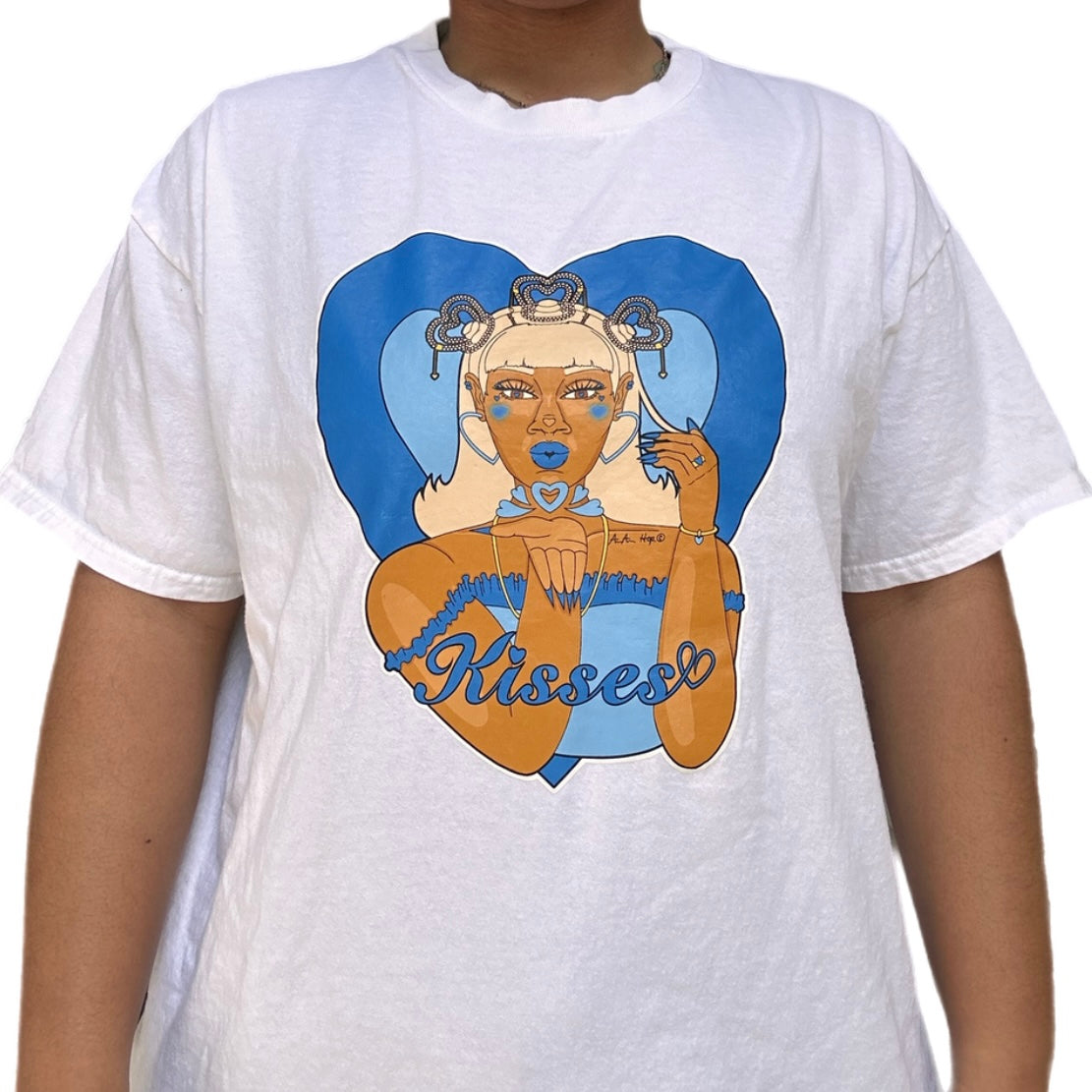Kisses Shirt Blue