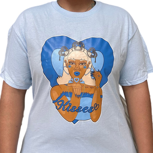 Kisses Shirt Blue